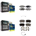 thumbnail image 1 of Positive Plus Front Rear Semi-Metallic Disc Brake Pads and Wear Sensors Kit for Car 2012 Audi A6 KPW-100152, 1 of 8
