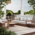 thumbnail image 5 of Rugs USA Hermine Striped Indoor/Outdoor Area Rug, 4' x 6', Hermine Brown, 5 of 9