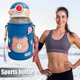 thumbnail image 4 of Sywqhk Taza de agua para niños de 620 ml con bolsa de silicona biberón de dibujos animados (azul) Sywqhk Alta Calidad, 4 of 6