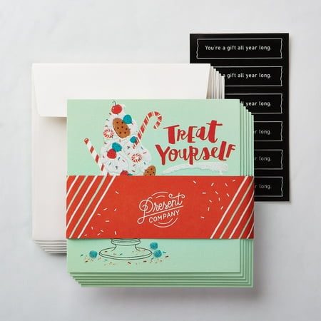 Self Made Christmas Cards American Greetings Premium 6-Count Treat Yourself Christmas Gift Card Holders ()