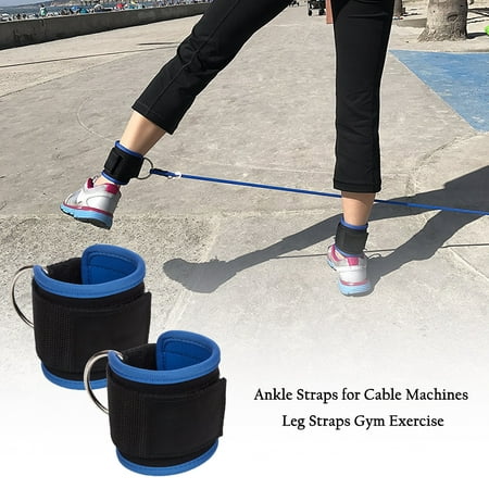 Ankle Straps for Cable Machines Leg Straps Gym Exercise - Butt, Hip, Ab (Best Exercise To Increase Hip Size)