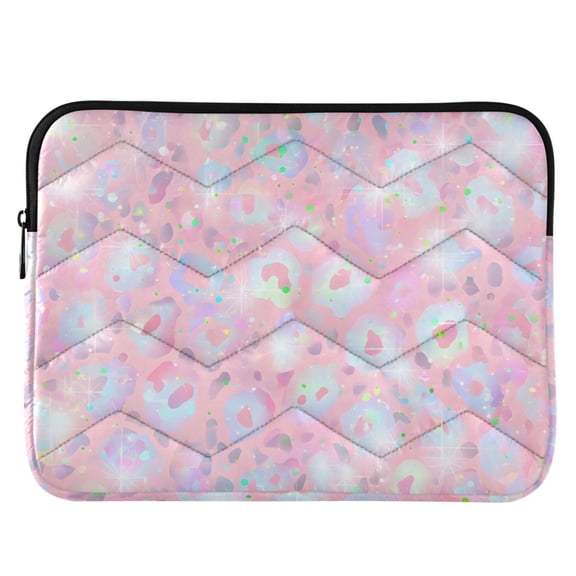 ALAZA Leopard Pink Glitter Pattern Laptop Sleeve Case for 13-14 Inch Computer Cover Bag Medium