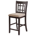 thumbnail image 5 of Lavon Wood Counter Height Dining Chair Tan and Espresso (Set of 2), 5 of 13
