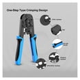 thumbnail image 3 of Network Tool Kit, Lan Tester RJ45 Crimper Cat6 Connectors RJ11 Punch Down Tool Wire Stripper Pliers Ethernet Cable ,Multi Function, 3 of 7