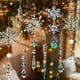 thumbnail image 4 of Adornos navideños de cristal, copos de nieve de acrílico, carámbanos, adornos de cristal, decoración colgante para árbol de Navidad, fiesta de Año Nuevo, 4 of 5