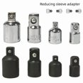 thumbnail image 3 of 4pcs Silver Square-to-Square Socket Adapter Set - 1/4", 3/8", 1/2" Drive Conversion Heads for Power Tools & Manual Wrenches, Heavy-Duty Durable Construction, Easy-Grip Handle for Mechanic Repairs &, 3 of 4