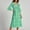 Green, variant on Youyipin Womens Summer Dresses For Women 2025 Casual V Neck Floral Bohemian Wrap 3/4 Sleeve Midi Boho Formal Dresses For Women