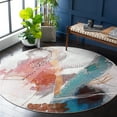 thumbnail image 2 of SAFAVIEH Aria Deena Abstract Area Rug, Ivory/Red, 8' x 10', 2 of 9