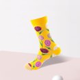 thumbnail image 1 of Calcetines Calcetines largos casuales unisex Calcetines coloridos de moda Moda elástica para el hogar al aire libre Kuymtek Amarillo Única para Hombre, 1 of 5