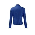 thumbnail image 2 of Vedolay Women's Suit Jackets Blazer for Women Double Open Front Casual Office Jacket Suit,Blue L, 2 of 5