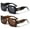 1 Black 1 Tortoise, variant on 2 Pairs Large Oversized Bold Women Bifocal Reading Sunglasses Reader Glasses Lion Head +2.50