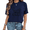 2-Navy blue, variant on UNISHE Women's Large Daisy Graphic T-Shirt Retro Speckled Flower Print Tee Casual Short Sleeve Crewneck Top Trendy Summer Shirt