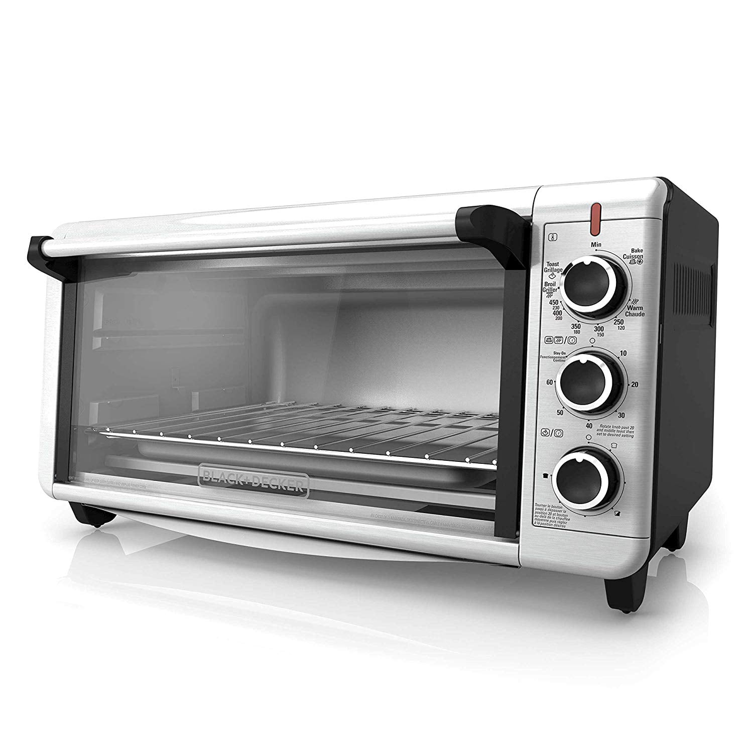 BLACK+DECKER Extra-Wide Toaster Oven TO3240XSBD 