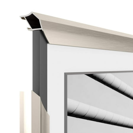 Deco TV Frames - Deco Alloy Prismatic Bezel for Samsung The Frame TV - 65" - German Silver