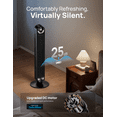 thumbnail image 4 of Dreo Tower Fan for Bedroom, Upgrated DC 9 Speeds Utral-Quiet Floor Fan, 90° Oscillating Fans for Indoors with 26ft/s Velocity, 12H Timer, Standing Fans, Bladeless Fan Powerful for Home Office Room, 4 of 6