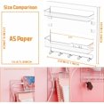thumbnail image 3 of Bedside Shelf for Dorm Bed,Rv,Small Room and Nightstand,Wall Mounted Floating Shelves and Bedside Wall Organizer for Remote,Phone Holder,Charging Shelf,Cute Bedroom Decor for College Girl,Clear, 3 of 8
