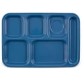 thumbnail image 2 of Carlisle Right-Hand Heavyweight 6-Compartment Melamine Tray, 10" x 14", Sandshade, 2 of 5
