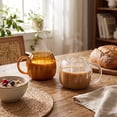 thumbnail image 6 of Pumpkin Shaped Glass Mug, Halloween Drinking Mug for Autumn and Home Decor, Fall Harvest Beverage Mug for Coffee, Tea, Juice Clear, 6 of 6