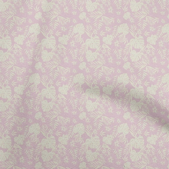 oneOone Cotton Poplin Twill Light Pink Fabric Tropical Fabric For Sewing Printed Craft Fabric By The Yard 56 Inch Wide