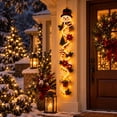thumbnail image 4 of Ywbawe Lighted Christmas Door Hanger 47in Warm LED Lights Holiday Wall Decor for Front Door Side Entryway Porch, 1 Pack, 4 of 7