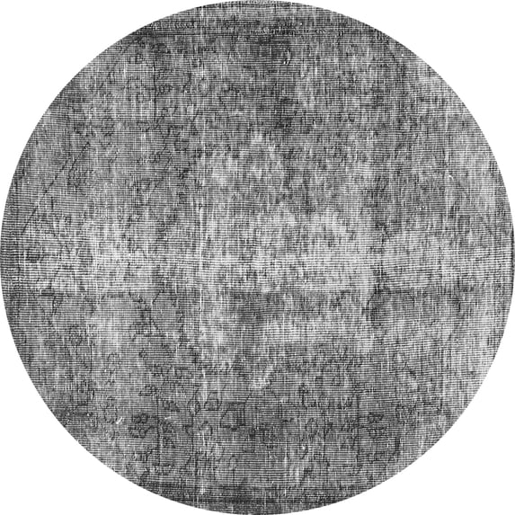 Ahgly Company Indoor Round Persian Gray Traditional Area Rugs, 5' Round