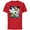 Red, variant on Marvel Avengers Family Vacation Trip Travel Line Art - Short Sleeve Cotton T-Shirt for Adults - Customized-Athletic Heather