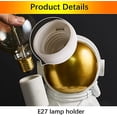 thumbnail image 5 of Lámpara de pared para niños con interruptor y enchufe, lámpara de pared moderna de astronauta para habitación de niños con cable, luz de pared interior E27 para niños y niñas, luz nocturna, blanco (s TUNC Sencillez, 5 of 5