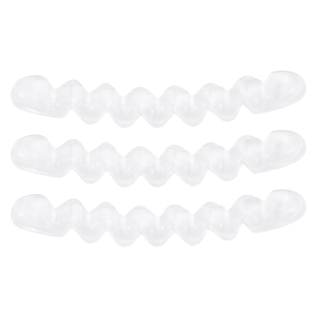 3 pares de plantillas de silicona antideslizantes de tamaño medio, pegatinas antidesgaste para pies (blancas)