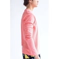 thumbnail image 3 of Ragstock Peach Diagonal Ribbed Long Sleeve T-Shirt, 3 of 4