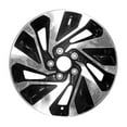 thumbnail image 1 of Wheel for Honda Civic 2017 16in Machined and Gloss Black Reman Aluminum Rim, 1 of 1