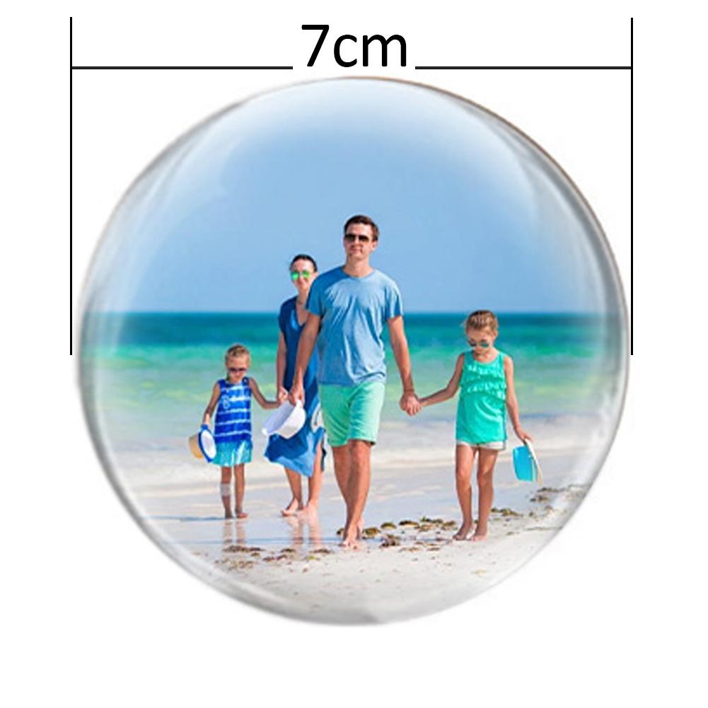 Album Photo Numérique 3D En Boule De Cristal - Écran 480x480, Mémoire 4 Go, Chargement USB, Personnalisation Vidéos/photos