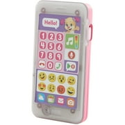Fisher Price Kid's Interactive Smart Toy Phone with Sounds, Pink