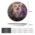 thumbnail image 2 of Kdxio Dog in Lavender Flowers Bone China Decorative Plate Ceramic Decorative Plate for Home Office Wall Stand Decorative Plates for Home Bedroom-8in, 2 of 6