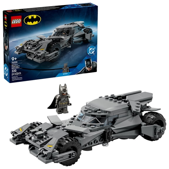 LEGO DC Batman: Batman v Superman Batmobile Building Blocks Set - Super Hero Toy for Kids, Boys & Girls, Ages 9  - W/Armored Batman Minifigure & Golden Coin - Gift Idea for Birthdays - 76331