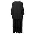thumbnail image 4 of Women 3/4 Sleeve Maxi Dress Polyester Layered Dubai Outfits, 4 of 4