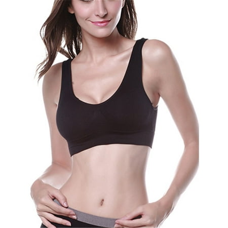 

Fymall Women s Sports Bra Comfortable Vest Seamless Yoga Fitness Underwear