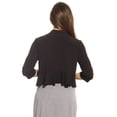 thumbnail image 2 of Just Love Women's Shrug Cardigan - Stylish and Versatile Layering Piece for Any Occasion (Black, 1X), 2 of 2