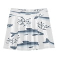 thumbnail image 2 of Girls' Skorts Elastic Waist Skorts with Inner Shorts Athletic Workout Shorts Skirts Blue Sardines and Seaweed X-Large, 2 of 9