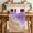 Purple, variant on Teal Blue Coastal Beach Table Runner 108 Inches, Summer Nautical Ocean Beige Seaside Bed Runner Dresser Scarves Tabletop for Indoor Outdoor Parties/Ceremony/Banquet, 13"x 108"
