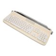 thumbnail image 3 of Typewriter Keyboard, Round Keycaps 104 Keys Retro Aesthetic Keyboard With Integrated Stand For Home And Office, Ergonomic  Tablet Keyboard For Smart Phone Laptop, 3 of 8