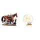thumbnail image 1 of Figura de caballo,Figura coleccionable de caballo en miniatura,Estatua de hoja,Estatua de hoja para decoración del hogar,artesanías y obras de arte,Figura decorativa de hoja tallada,regalo, 1 of 8