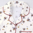 thumbnail image 6 of DHFJKG Pajamas For Women Set Short Sleeve Sleepwear With Shorts 2 Piece Loungewear Comfortable Button Down Lapel Shirt Comfy Nightwear, 6 of 9