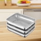 thumbnail image 1 of Bento,Recipientes para alimentos de acero inoxidable con tapa,Contenedores metálicos para almacenar alimentos para la preparación de comidas, Bento apilable y hermética, 1 of 8