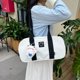 thumbnail image 5 of Bolso de viaje para mujer bolso de nailon bolso diario de gran capacidad con colgante, 5 of 9