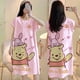 thumbnail image 3 of Hello Kitty Camisón De Las Mujeres De Verano De Manga Corta Doraemon Bob Esponja Suelta Media Longitud Falda De Dibujos Animados Lindo Pijamas Ropa De Hogar, 3 of 4