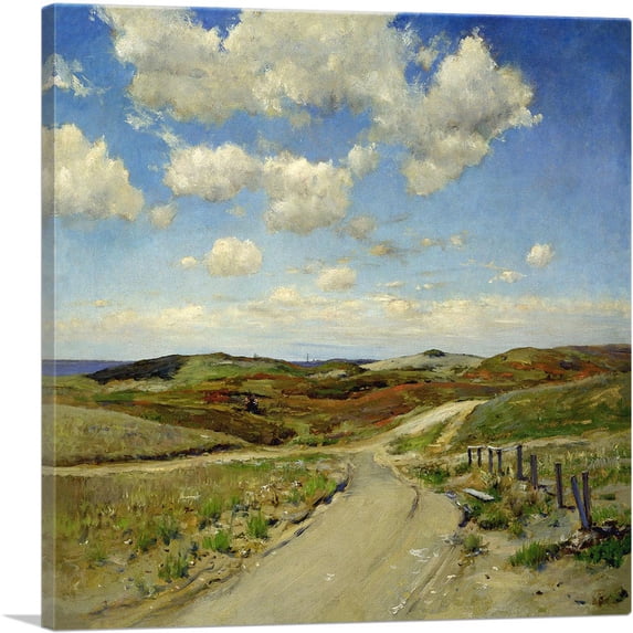 ARTCANVAS Shinnecock Hills 1895 Canvas Art Print by William Merritt Chase - Size: 36" x 36" (1.50" Deep)
