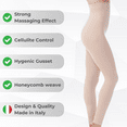thumbnail image 3 of Farmacell Women's High-Waisted Leggings, Anti-cellulite Massaging, Made in Italy, Cod. 133, 3 of 11