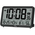 thumbnail image 1 of WallarGe Auto Set Digital Wall Clock Battery Operated, Desk Clocks with Temperature, Humidity and Date, Large Display Digital Calendar Alarm Clock fo, 1 of 7