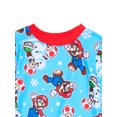 thumbnail image 2 of Super Mario Boys Snug Fit Long Sleeve Top and Sleep Pants, 2-Piece Pajama Set, Sizes 4-10, 2 of 4