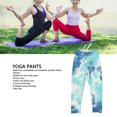 thumbnail image 3 of Ropa Deportiva Mujer, Pantalón Corto Con Estampado Tie-Dye, Alta Elasticidad, Secado Rápido, Efecto Moldeador De Glúteos, Para Deportes Y Actividades Diarias, Azul Oscuro, 3 of 7